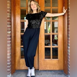 1990s Sequin Jumpsuit